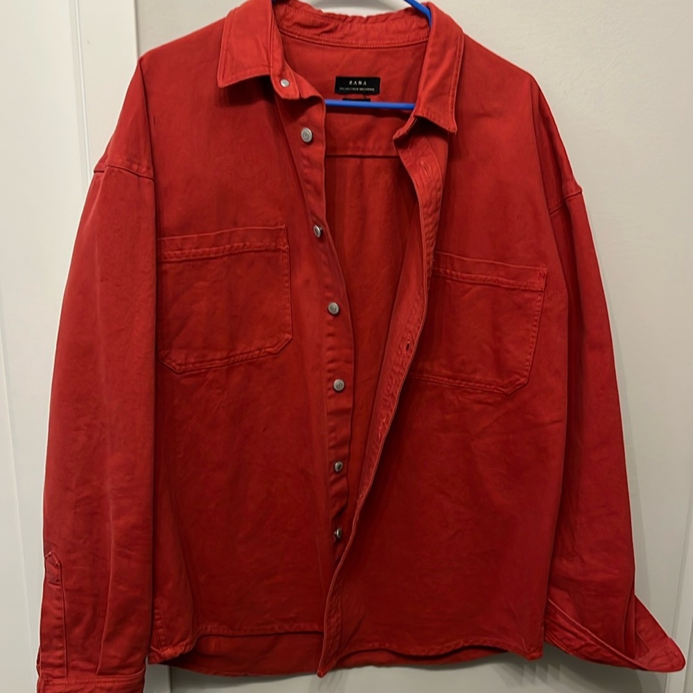 Zara Heavy Twill relaxed Fit Overshirt